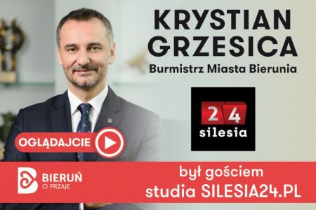 Burmistrz Krystian Grzesica był gościem SILESIA24.PL - Zobaczcie!