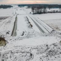 Budowa drogi S1 - okolice Bijasowic i Zarzyny - styczeń 2025 (7)