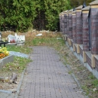 Budowa nowego chodnika na Cmentarzu Komunalnym